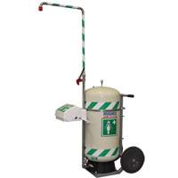 Douche d'urgence mobile et ind&eacute;pendant avec douche oculaire et faciale, Capacit&eacute; 30 gal., Conformit&eacute; Aucune Air Extreme Inc.