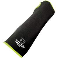 Cut-Resistant Sleeve with Thumb Hole, Polyethylene/Steel, 10", ASTM ANSI Level A5, Black/Yellow Air Extreme Inc.