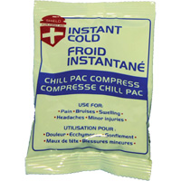 Compresse froide instantan&eacute;e Chill Pac, Froid, Utilisation unique, 4" x 6" Air Extreme Inc.
