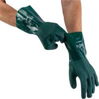 Gants verts &agrave; double enduit, 12" lo, PVC, Doublure en Jersey de coton, 70 mils Air Extreme Inc.