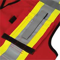 6678 High-Visibility Antimicrobial Mesh-Back Surveyor Vest, Red, Small, Polyester Air Extreme Inc.