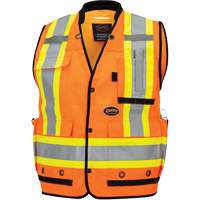 6680 High-Visibility Antimicrobial Mesh-Back Surveyor Vest, High Visibility Orange, Small, Polyester Air Extreme Inc.