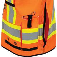 6680 High-Visibility Antimicrobial Mesh-Back Surveyor Vest, High Visibility Orange, Small, Polyester Air Extreme Inc.