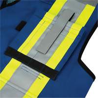 6681 High-Visibility Antimicrobial Mesh-Back Surveyor Vest, Royal Blue, Small, Polyester Air Extreme Inc.