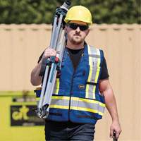 6681 High-Visibility Antimicrobial Mesh-Back Surveyor Vest, Royal Blue, Small, Polyester Air Extreme Inc.