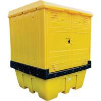 Hard Cover IBC Spill Pallet, 70" L x 70" W x 90" H, 1135 lbs. Load Capacity Air Extreme Inc.