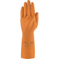 AlphaTec&reg; 87-208 Heavy-Duty Chemical-Resistant Gloves, Size 7, 12.8" L, Rubber Latex, Cotton/Flock-Lined Inner Lining, 29.5-mil Air Extreme Inc.