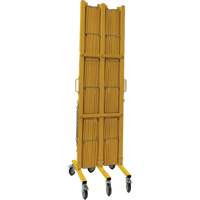 Barri&egrave;re extensible, 84" h x 20' lo, Jaune Air Extreme Inc.