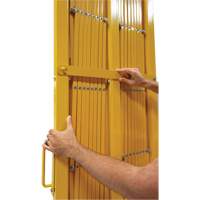 Barri&egrave;re extensible, 84" h x 20' lo, Jaune Air Extreme Inc.