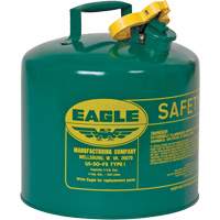 Bidon de s&eacute;curit&eacute; pour les combustibles, Type I, Acier galvanis&eacute;, 5 gal. US, Vert, Homologu&eacute; FM/List&eacute; UL/ULC Air Extreme Inc.