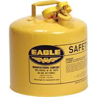 Bidon de s&eacute;curit&eacute; pour le diesel, Type I, Acier galvanis&eacute;, 5 gal. US, Jaune, Homologu&eacute; FM/List&eacute; UL/ULC Air Extreme Inc.