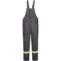 Bizflame&reg; 88/12 Insulated Bib Pants, Cotton/Nylon, Small, Grey Air Extreme Inc.