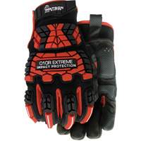 010R Extreme Red Impact Resistant Gloves, X-Small, Microfibre Palm, Hook & Loop Cuff Air Extreme Inc.