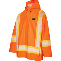 R804 Hurricane Rain Jacket, Small, High Visibility Orange Air Extreme Inc.