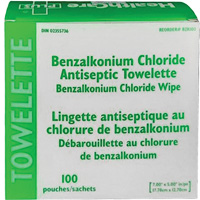 BZK Benzalkonium Chloride Towelette, Towelette, Antiseptic Air Extreme Inc.