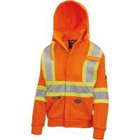 Heavyweight Safety Hoodie, Women's, X-Small, High Visibility Orange Air Extreme Inc.