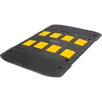 Speed Hump with End Caps, Rubber, 3' L x 40" W x 2" H Air Extreme Inc.