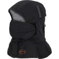 Pioneer 765A Flame-Resistant Quilted Hard Hat Liner with Long Neck & Detachable Mouthpiece, Black/Grey, Cotton/FR-Tech&reg;/Modacrylic/Nylon Air Extreme Inc.