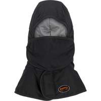 Pioneer 765A Flame-Resistant Quilted Hard Hat Liner with Long Neck & Detachable Mouthpiece, Black/Grey, Cotton/FR-Tech&reg;/Modacrylic/Nylon Air Extreme Inc.