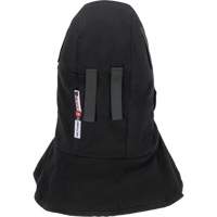 Pioneer 765A Flame-Resistant Quilted Hard Hat Liner with Long Neck & Detachable Mouthpiece, Black/Grey, Cotton/FR-Tech&reg;/Modacrylic/Nylon Air Extreme Inc.