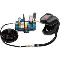 1-Worker DEFENDER Supplied Air Shield & Flip-Front Welding Helmet System Air Extreme Inc.