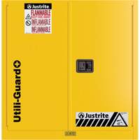 Utili-Guard+ Flammable Safety Cabinet, 30 gal., 1 Door, 43" W x 44" H x 22" D Air Extreme Inc.
