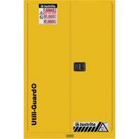 Utili-Guard+ Flammable Safety Cabinet, 45 gal., 2 Door, 43" W x 65" H x 22" D Air Extreme Inc.