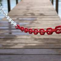 Chaîne de barri&egrave;re en plastique &agrave; deux couleurs, Vert/Blanc Air Extreme Inc.