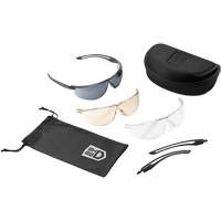 Ensemble de lunettes de s&eacute;curit&eacute; &agrave; protection balistique Gunfire 2.0, Lentille Transparent/Fum&eacute;e/Cuivre, Antibu&eacute;e/Anti-&eacute;gratignures, ANSI Z87+ Air Extreme Inc.