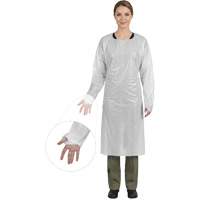 CoverMe Gown with Thumbholes, One Size, White, Polyethylene Air Extreme Inc.