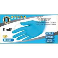 Gants jetables 34600, Petit, Nitrile, 5 mils, Sans poudre, Bleu Air Extreme Inc.