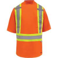 Viking&reg; Safety Bamboo Lined T-shirt, Polyester, Small, High Visibility Orange Air Extreme Inc.