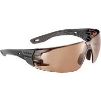 RUSH+ 2.0 M/L Safety Glasses with Black & Grey Frame, Bronze Lens, Anti-Fog/Anti-Scratch, ANSI Z87+ Air Extreme Inc.