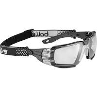Lunettes de s&eacute;curit&eacute; RUSH+ 2.0 XP avec monture noire et grise, M/G, Lentille Transparent, Antibu&eacute;e/Anti-&eacute;gratignures, ANSI Z87+ Air Extreme Inc.