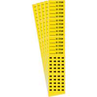 "Blank Lb. Steam" Pipe Marker, Self-Adhesive, 2-1/4" H x 2-3/4" W, Black on Yellow Air Extreme Inc.