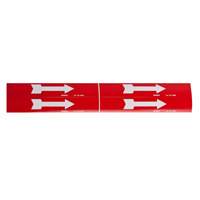 Marqueur de tuyau  Arrow, Autocollant, 1-1/8" h x 7" la, Noir sur jaune Air Extreme Inc.