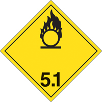 Plaque-&eacute;tiquette TMD substances oxidantes, Plastique Air Extreme Inc.
