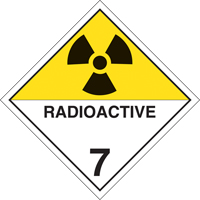 Plaque-&eacute;tiquette TMD mati&egrave;res radioactives, Plastique Air Extreme Inc.