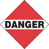 Plaque-&eacute;tiquette TMD danger chargement commun, Plastique Air Extreme Inc.