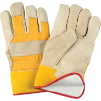 Abrasion-Resistant Winter-Lined Fitters Gloves, Large, Grain Cowhide Palm, Foam Fleece Inner Lining Air Extreme Inc.