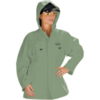 Hurricane Flame Retardant/Oil Resistant Rain Suits - Jacket, 4X-Large, Green Air Extreme Inc.