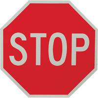 Double-Sided "Stop/Slow" Traffic Control Sign, 18" x 18", Aluminum, English Air Extreme Inc.