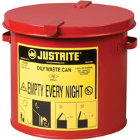 Oily Waste Cans, FM Approved/UL Listed, 2 US gal., Red Air Extreme Inc.
