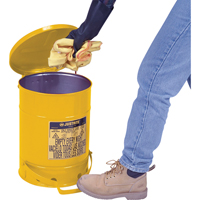 Oily Waste Cans, FM Approved/UL Listed, 14 US gal., Yellow Air Extreme Inc.