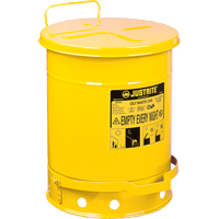 Oily Waste Cans, FM Approved/UL Listed, 14 US gal., Yellow Air Extreme Inc.