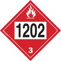 1202 Fuel Oil Flammable Liquid TDG Placard, Plastic Air Extreme Inc.