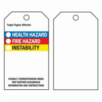 Right-To-Know Tags, Polyester, 3" W x 5-3/4" H, English Air Extreme Inc.