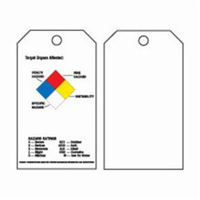 Self-Laminating Right-To-Know Tags, Polyester, 3" W x 5-3/4" H, English Air Extreme Inc.