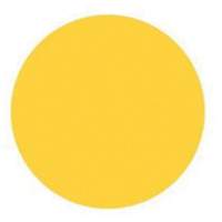 Round Write-On Labels, Circle, 1.5" L x 1.5" W, Yellow Air Extreme Inc.