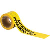Ruban pour barricade, Anglais, 3" la x 200' lo, 3 mils, Noir sur jaune Air Extreme Inc.